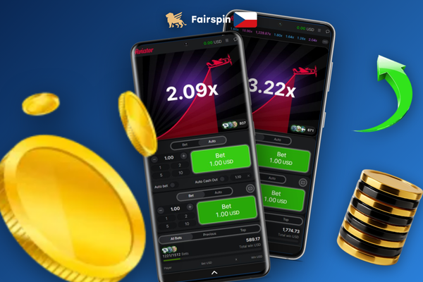 Ilustrace správy bankrollu pro Aviator ve Fairspin Casino s rozdělenými sezeními a limitem