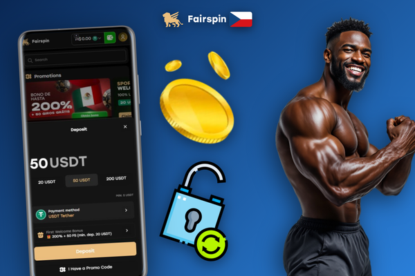 Propojení krypto peněženky s Fairspin Casino přes QR kód pro vklad BTC a ETH