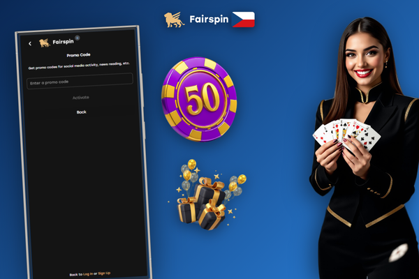 Fairspin Casino registrace – potvrzovací e-mail zobrazený na smartphonu na stole