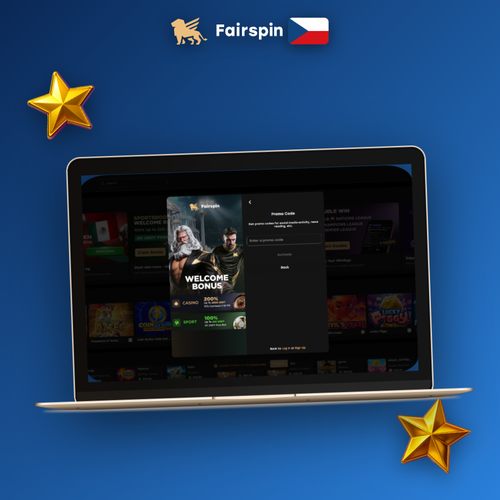 Fairspin Casino registrace – otevřený formulář na notebooku s přístupem k tisícům her