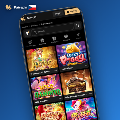 Ilustrace hracího automatu – přes 8 500 her dostupných v aplikaci Fairspin Casino